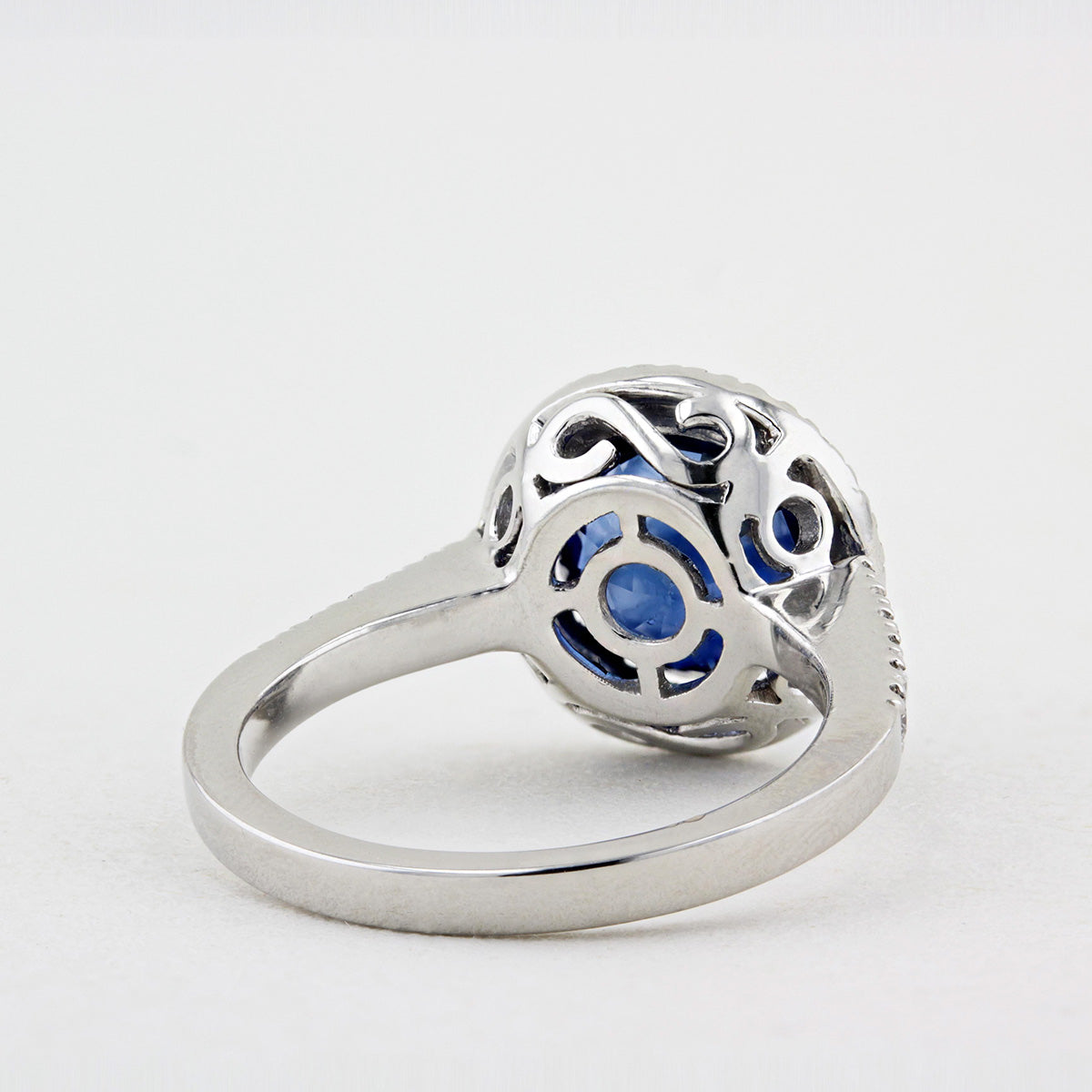 4.08ct Sapphire & Diamond Cluster Ring