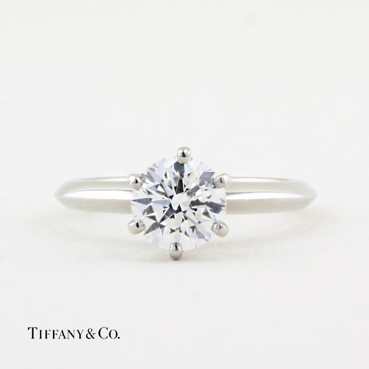 Tiffany Diamond Engagement Ring – Hatton Jewels - Main Image