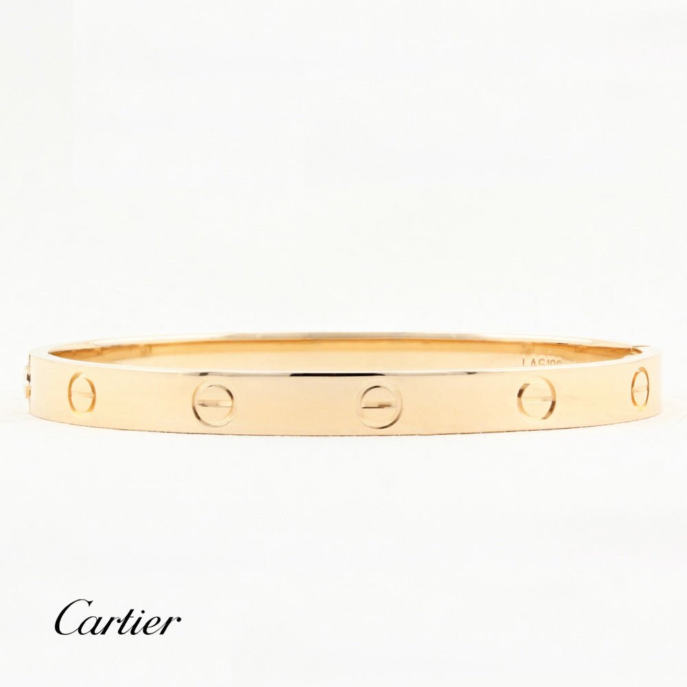 Cartier Rose Gold Classic Love Bracelet - Size 17