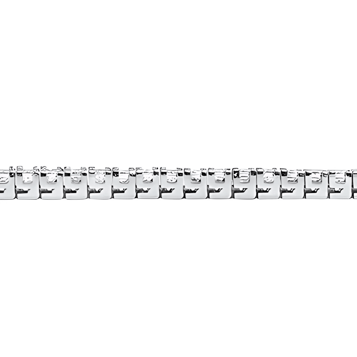Princess Cut Diamond Line Bracelet