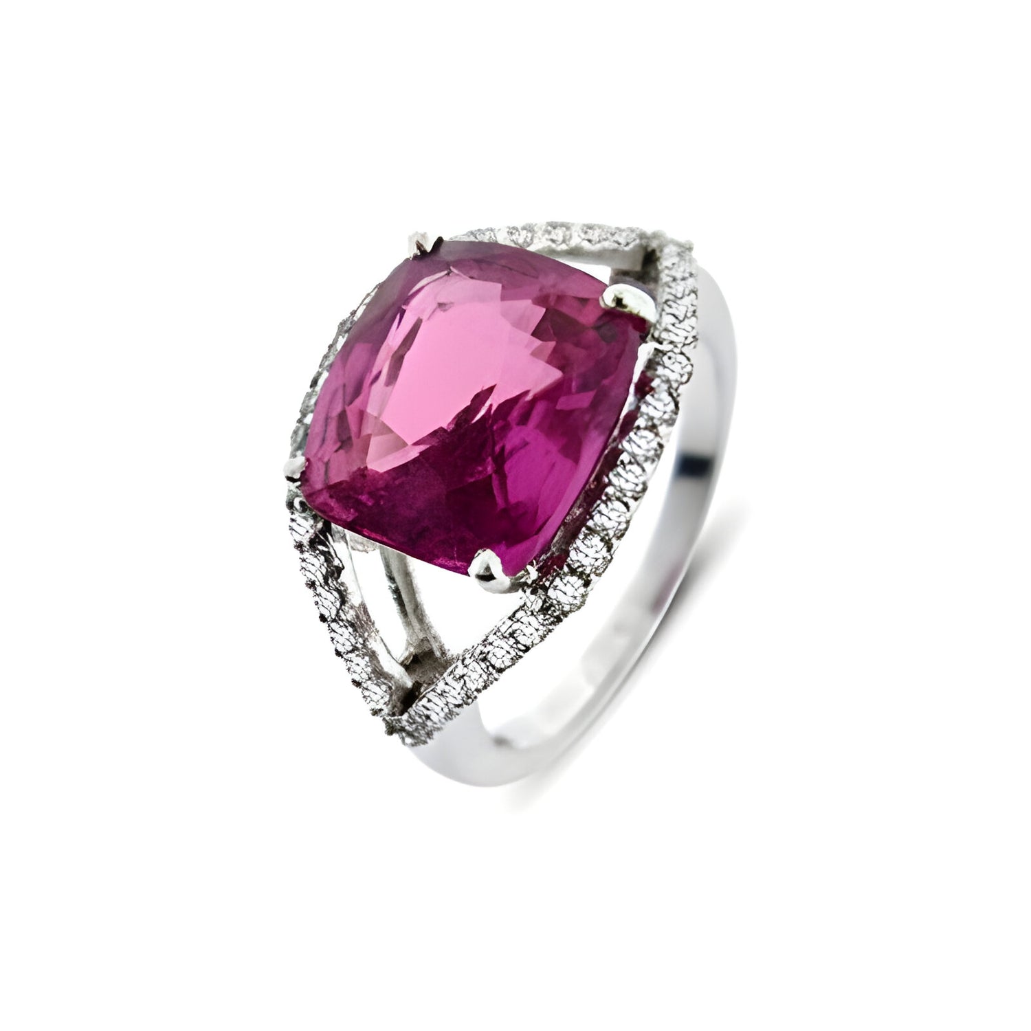 Sapphire and Diamond Marquise Halo Dress Ring