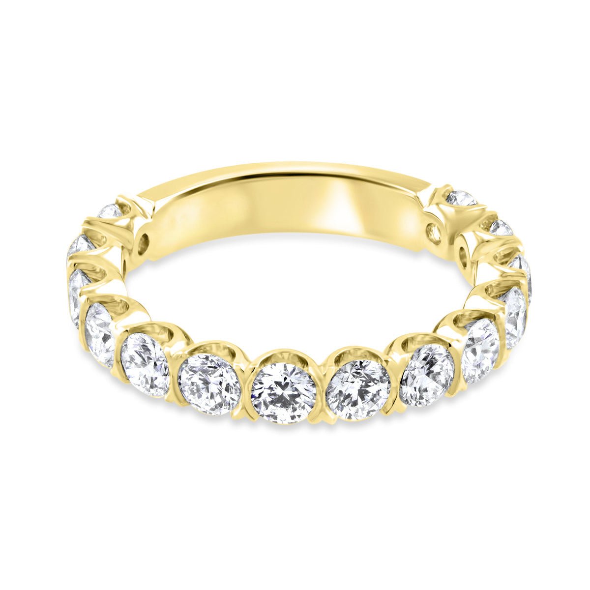 Semi Rubover Diamond Eternity Ring