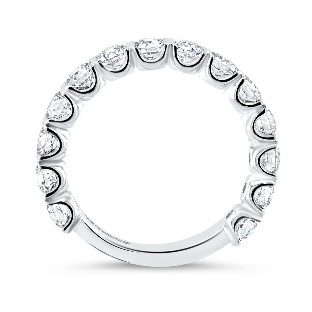 Semi Rubover Diamond Eternity Ring