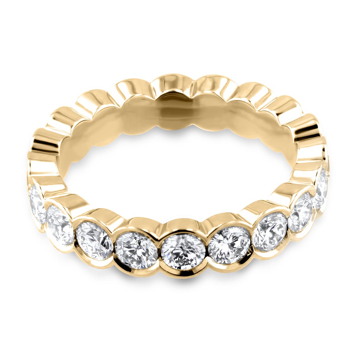 Serene Diamond Bezel Eternity Ring