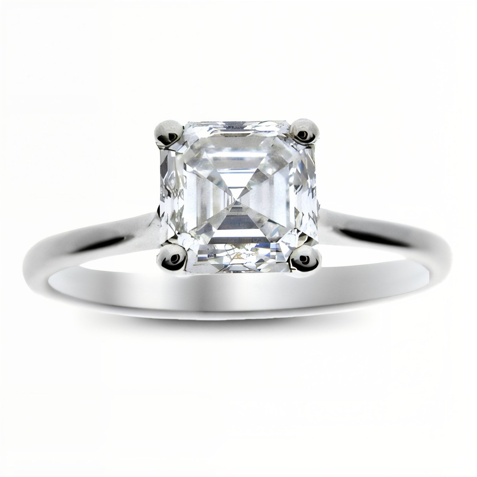 Timeless Asscher Cut Diamond Engagement Ring