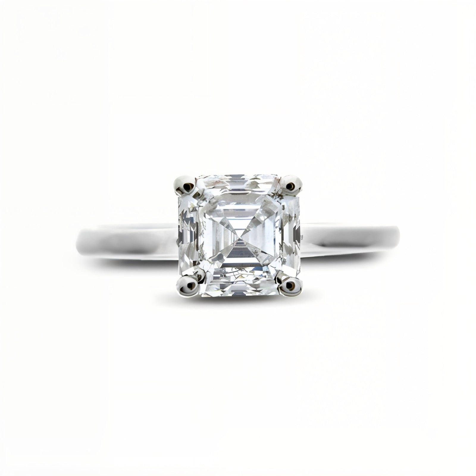 Timeless Asscher Cut Diamond Engagement Ring