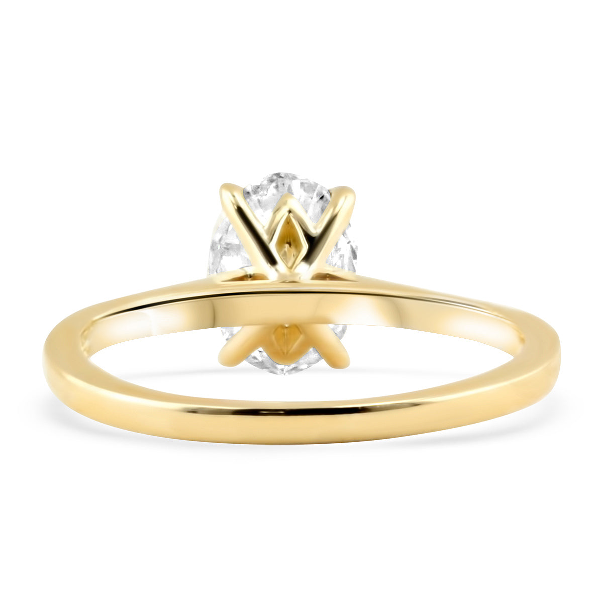 Timeless Oval Diamond Solitaire Engagement Ring