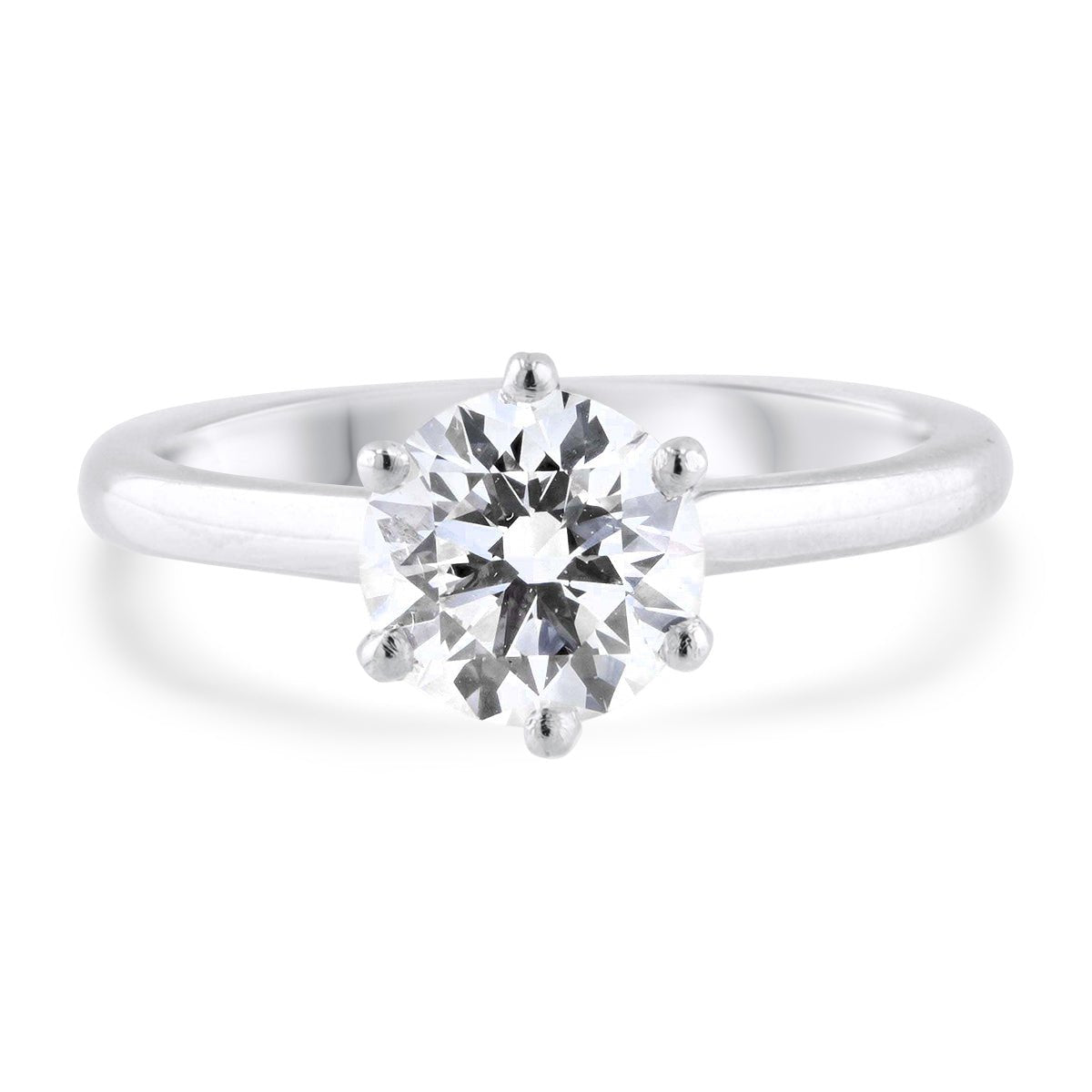 Timeless Six Claw Diamond Solitaire Engagement Ring