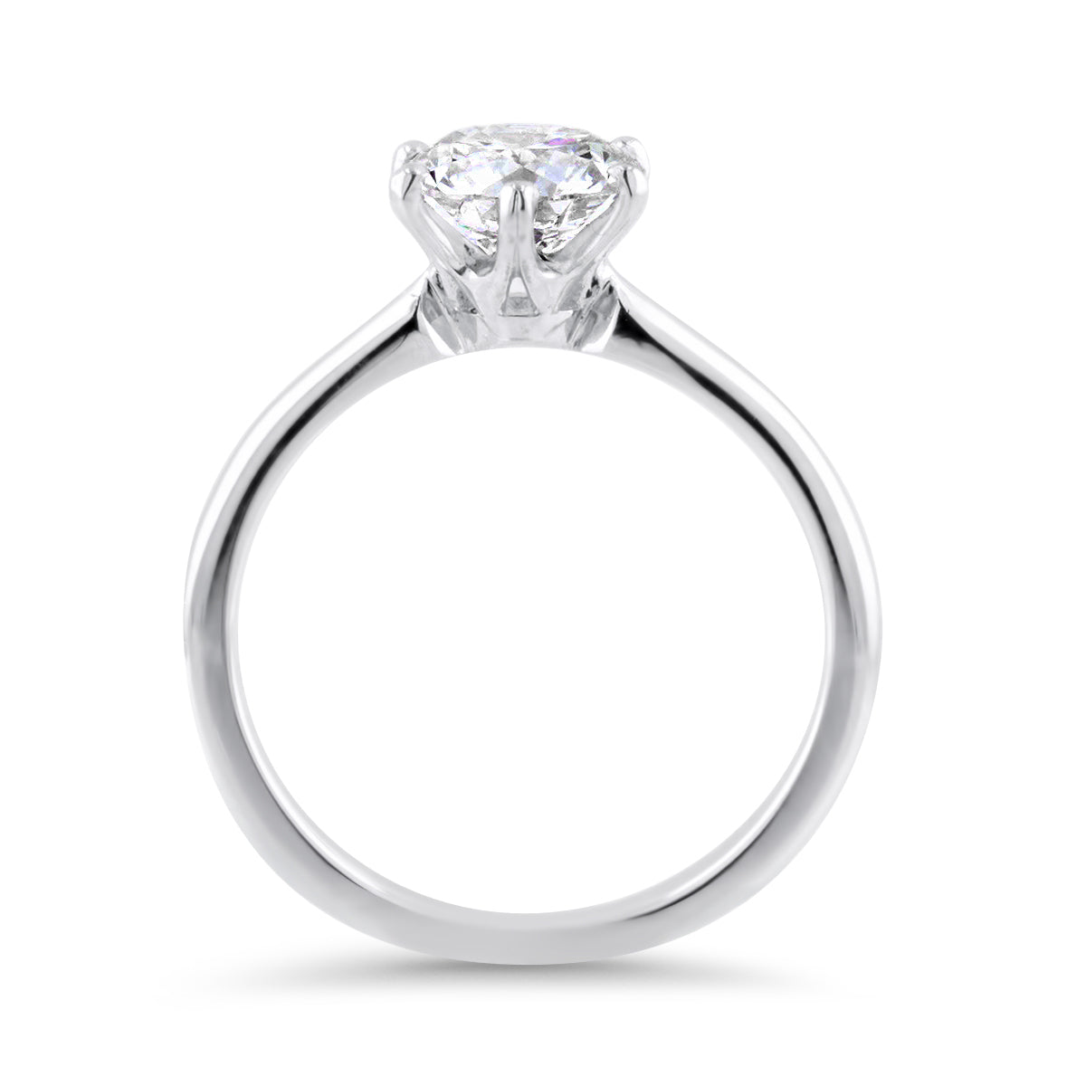 Timeless Six Claw Diamond Solitaire Engagement Ring