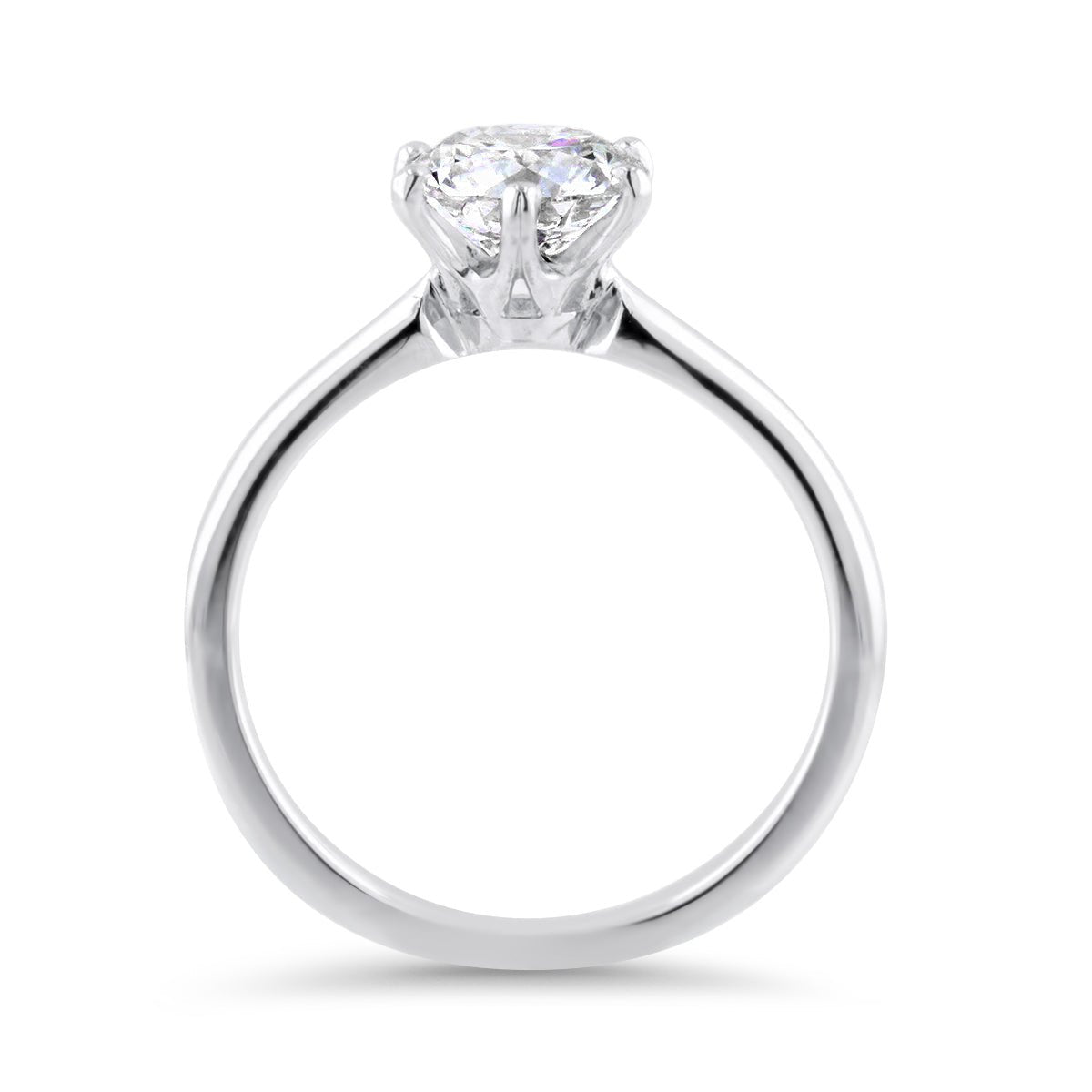 Timeless Six Claw Diamond Solitaire Engagement Ring