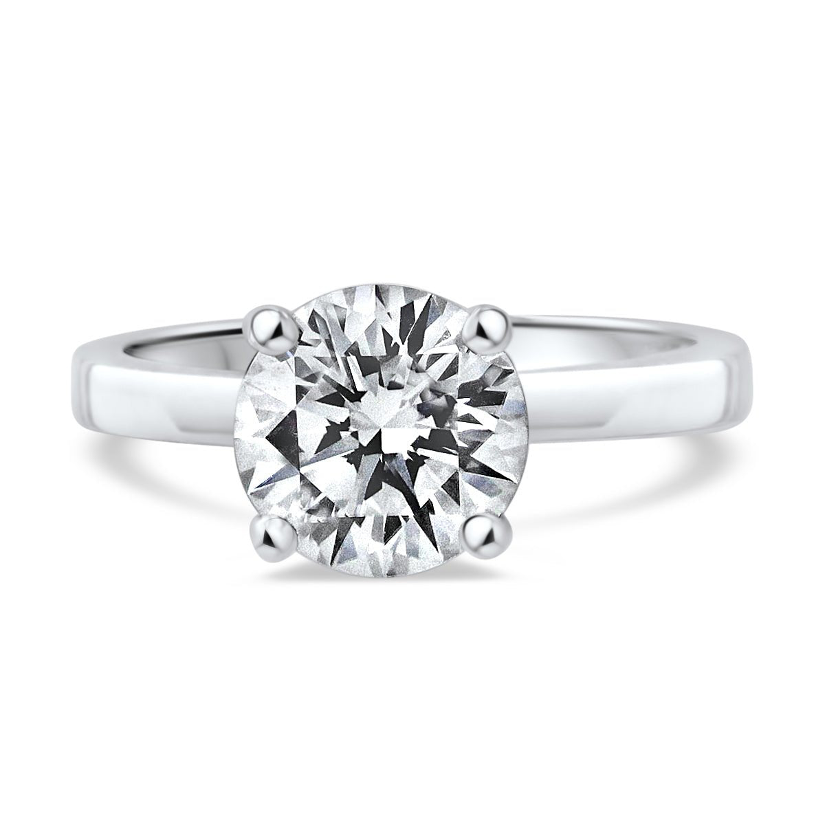 Timeless Diamond Solitaire Engagement Ring