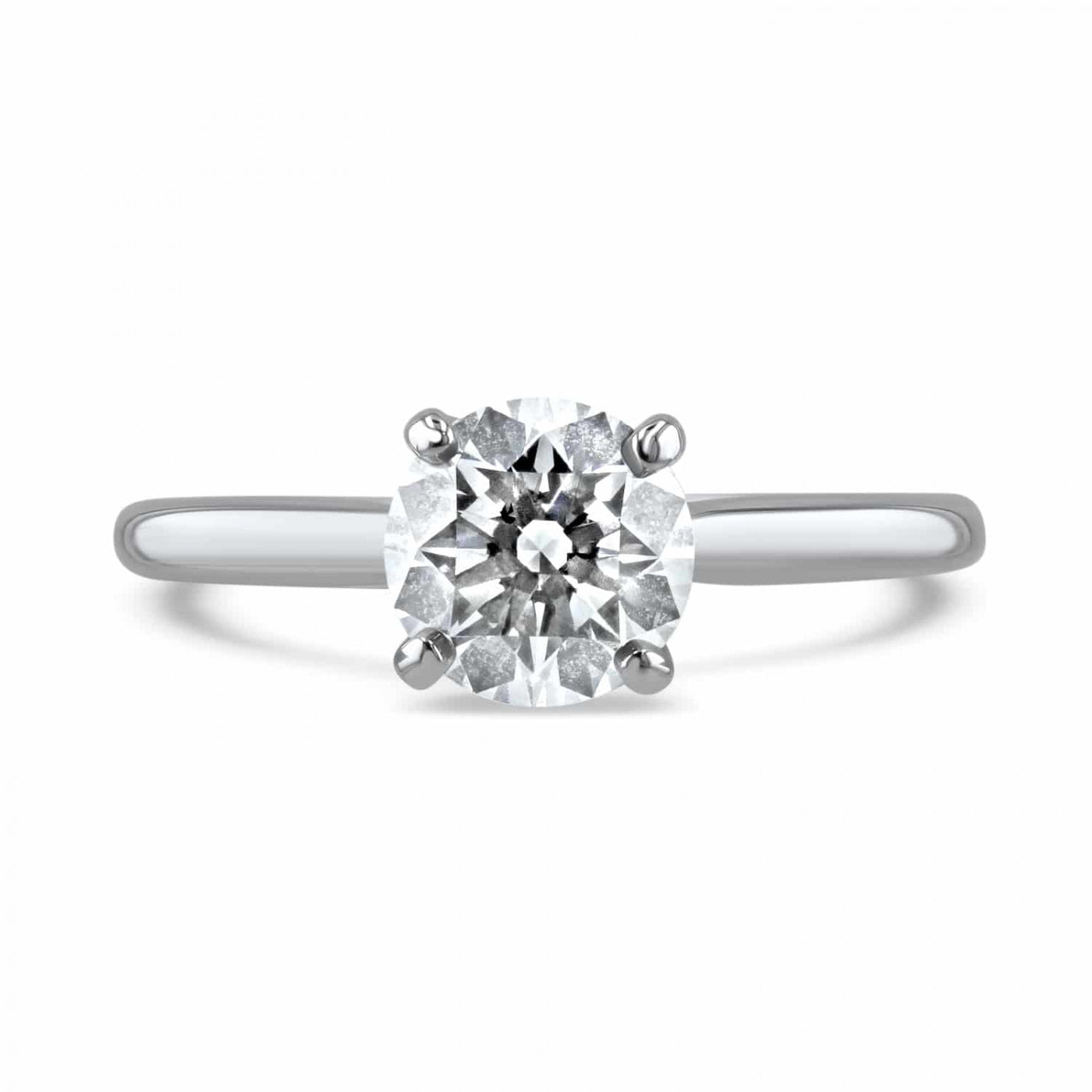 Timeless Diamond Solitaire Engagement Ring