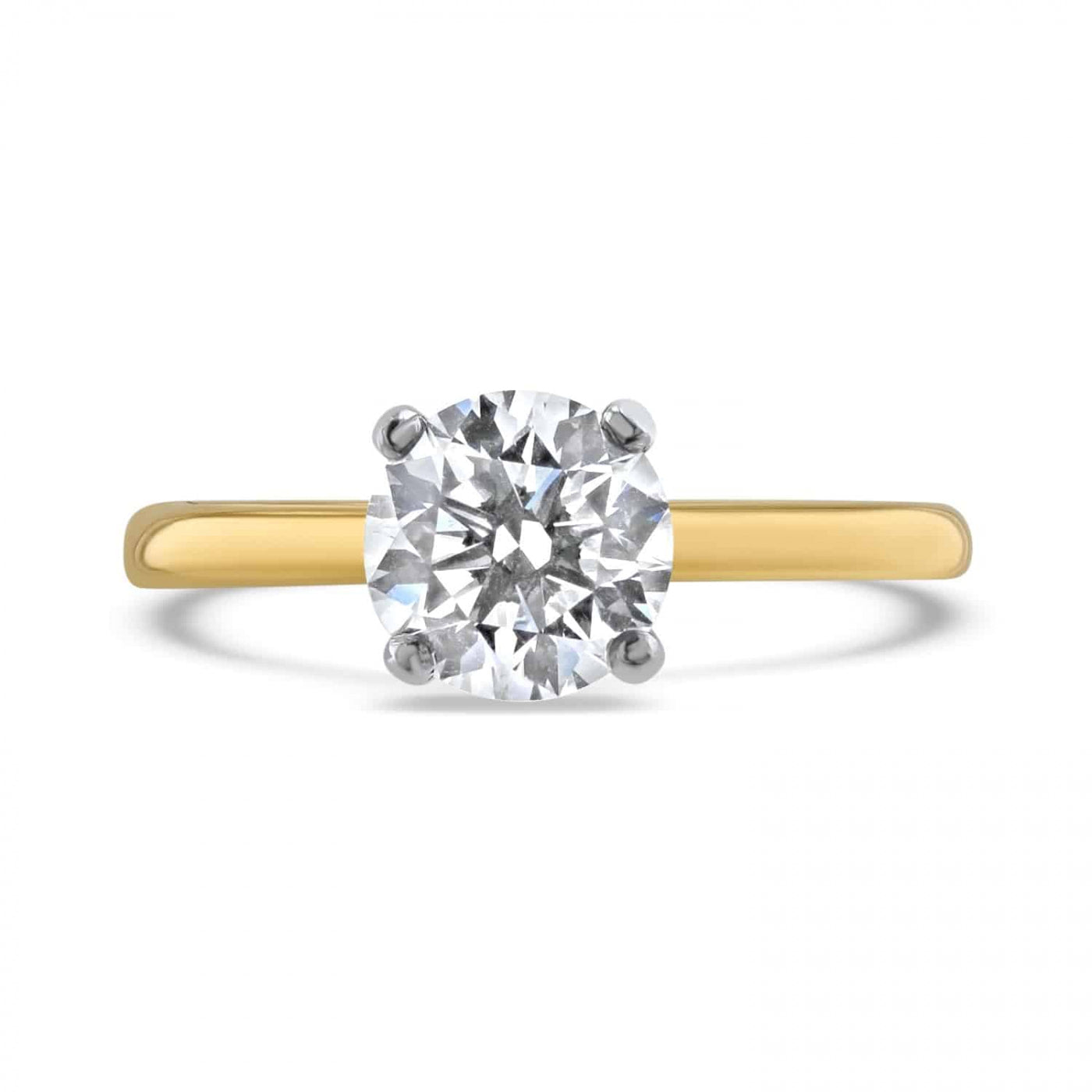 Timeless Diamond Solitaire Engagement Ring