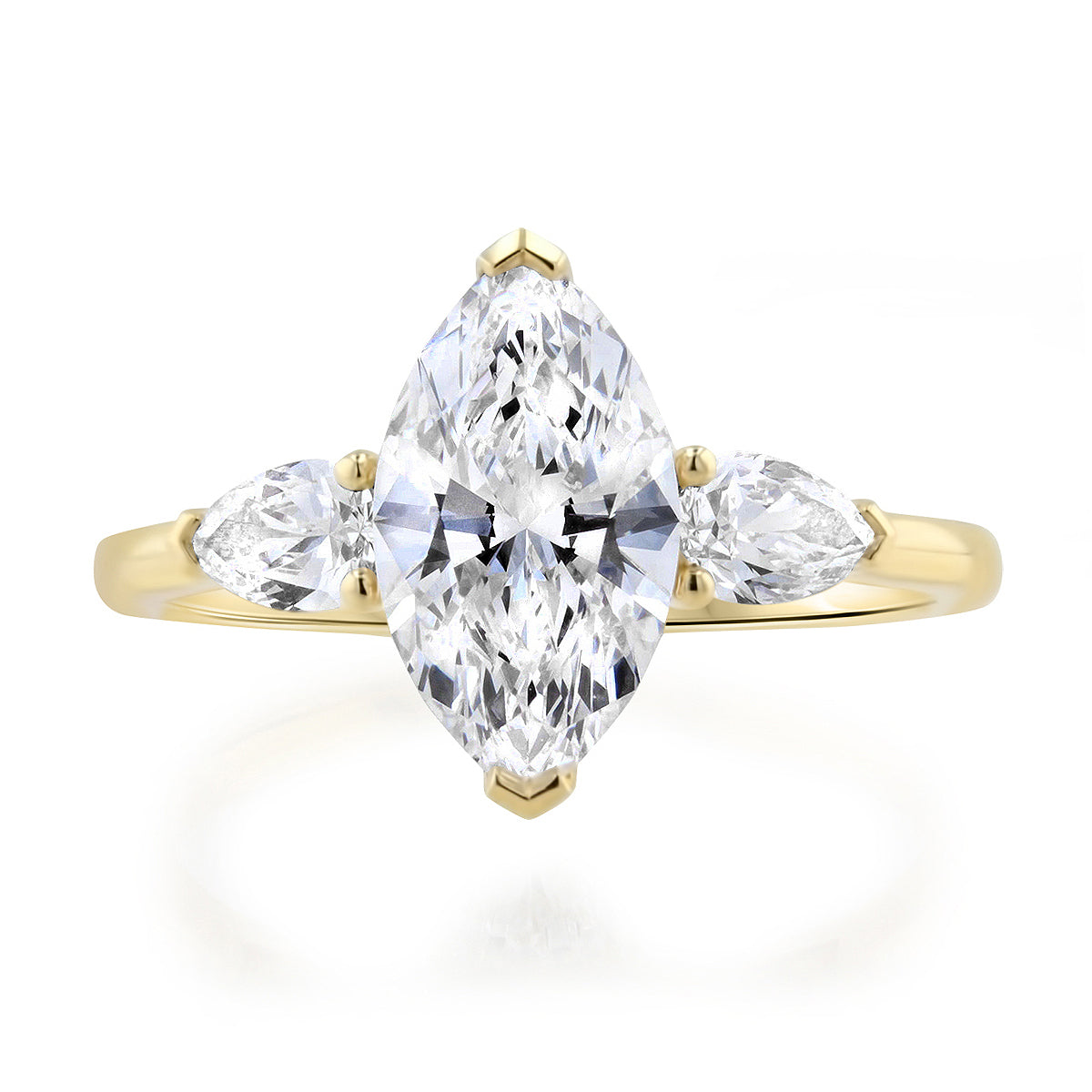 Unity Marquise Diamond Engagement Ring