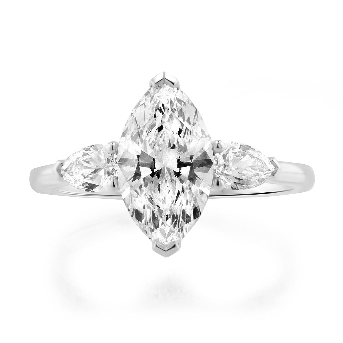 Unity Marquise Diamond Engagement Ring