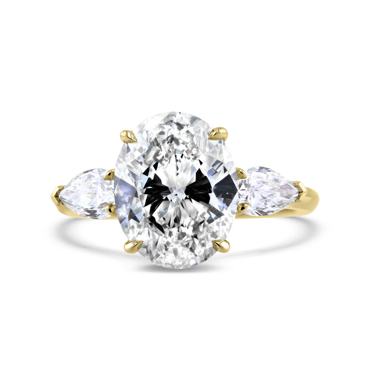Unity Oval Diamond and Pear Shape Engagement Ring