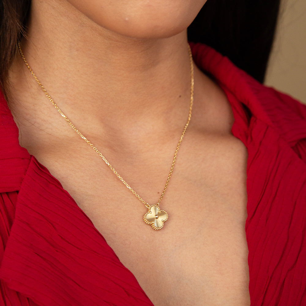 Van Cleef and Arpels Alhambra Yellow Gold Necklace