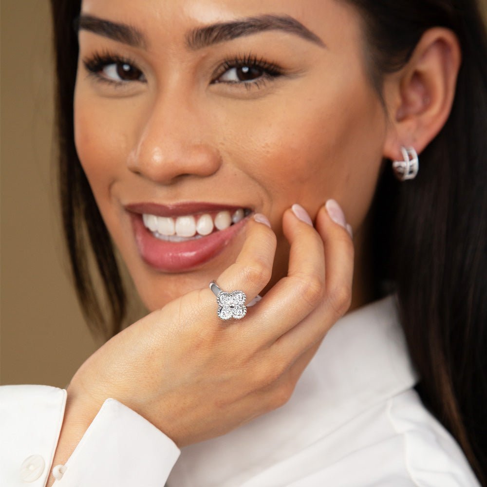 Van Cleef & Arpels Diamond Alhambra Ring