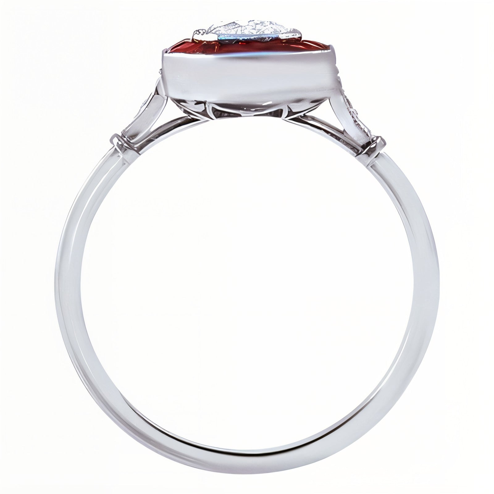 Vintage Diamond Target Ring