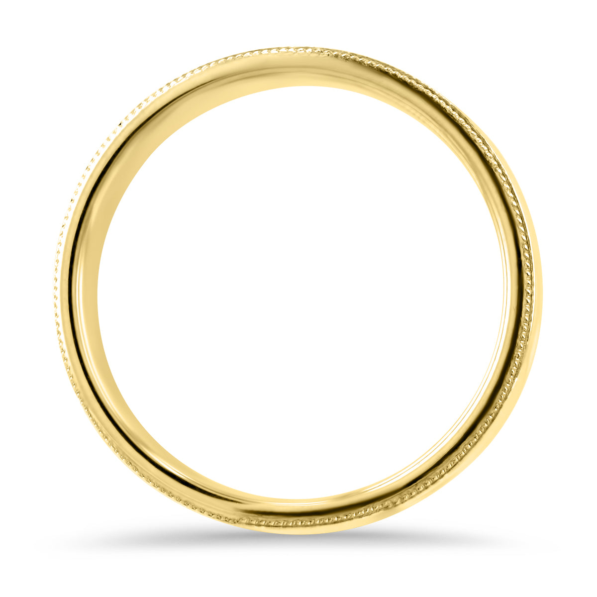 Beaded Edge Wedding Ring
