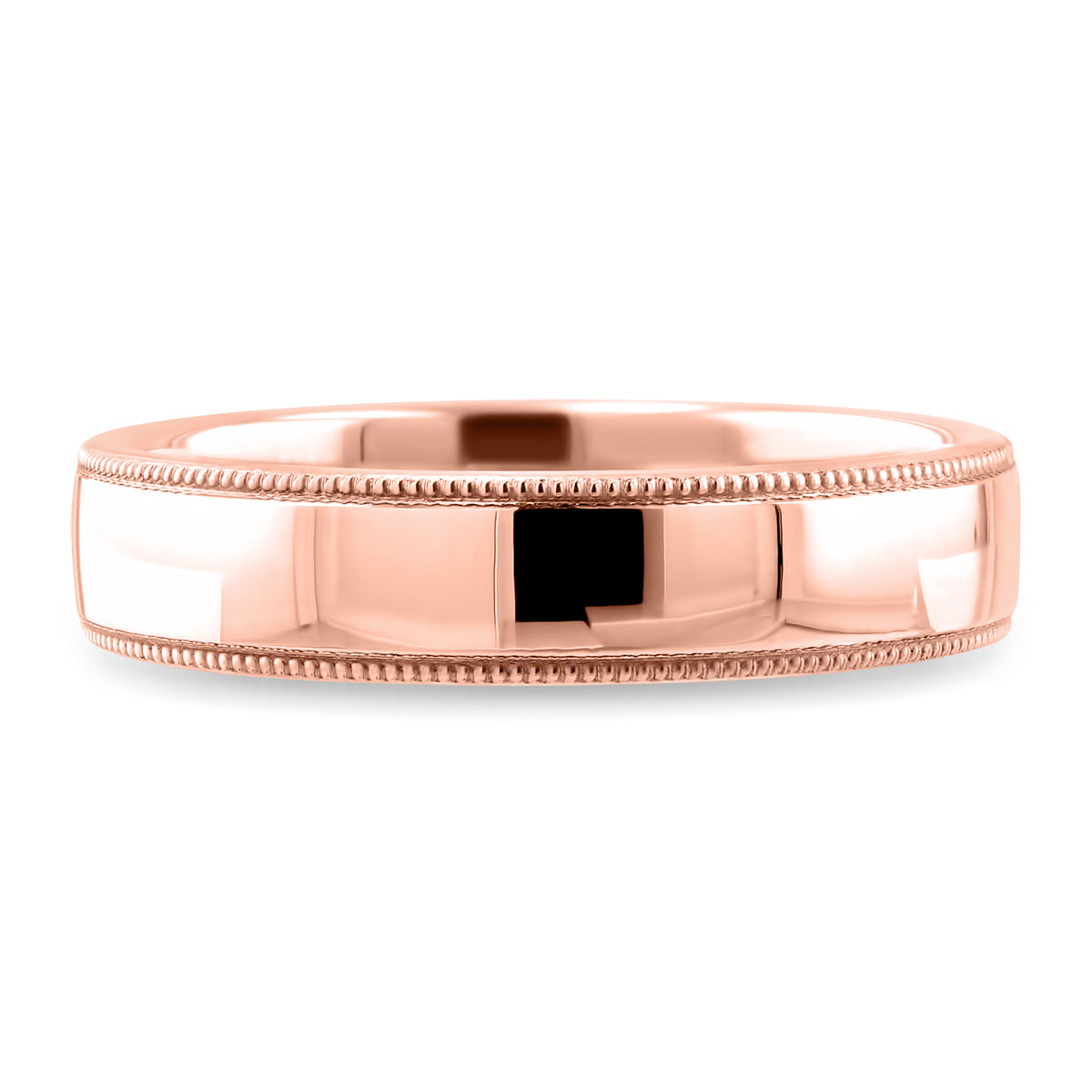 Beaded Edge Wedding Ring