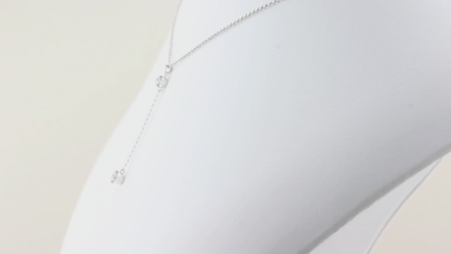 David Morris Diamond Drop Pendant Necklace