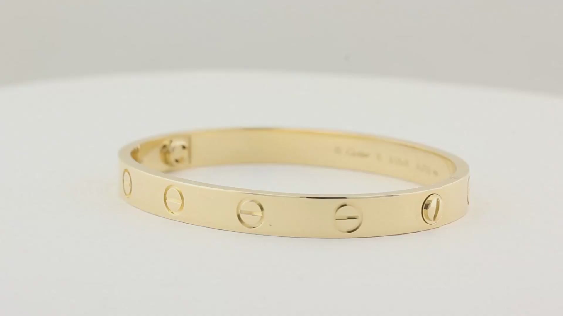 Cartier Classic Yellow Gold Love Bracelet - Size 16