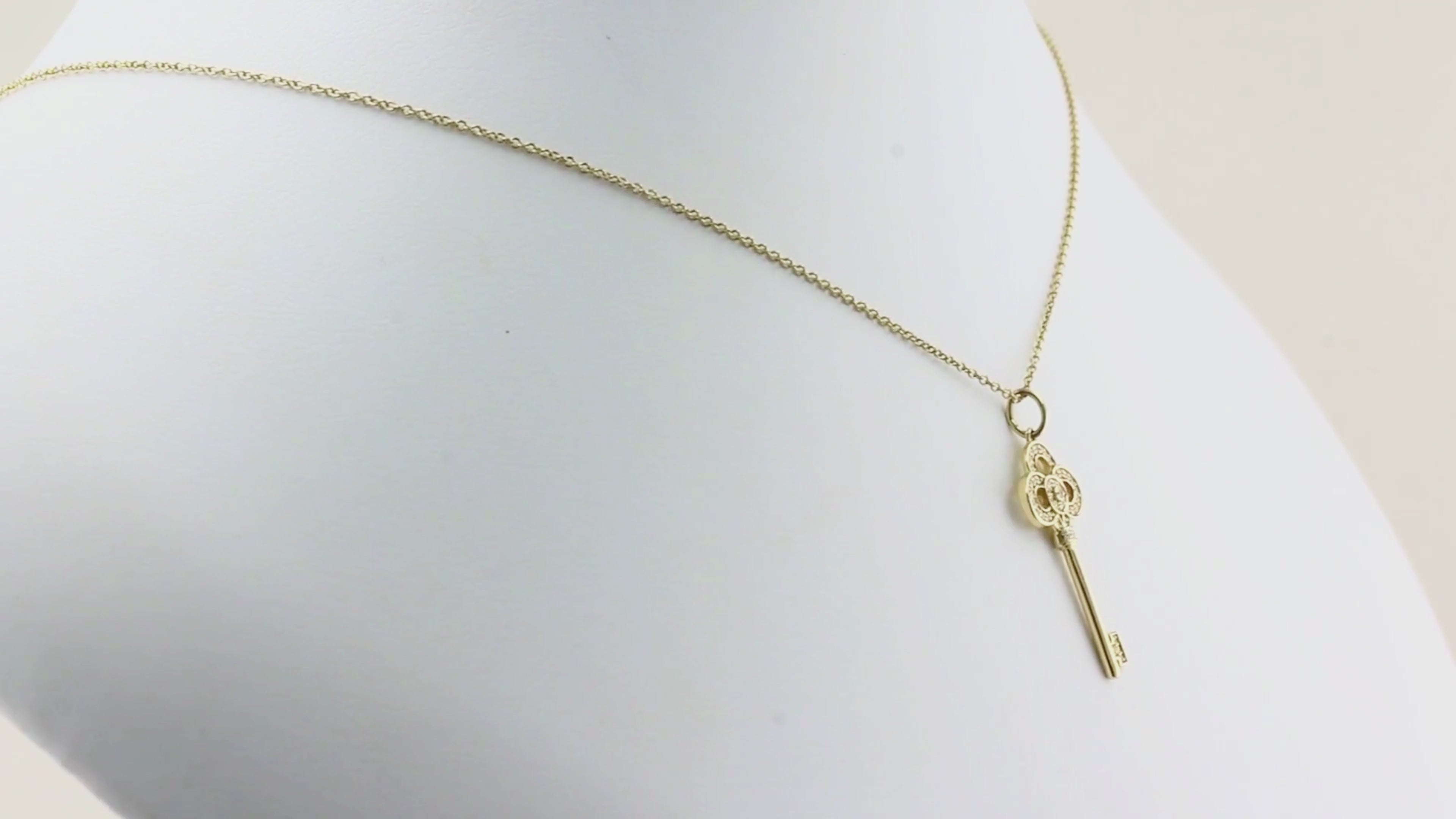 Tiffany Diamond Crown Key Pendant