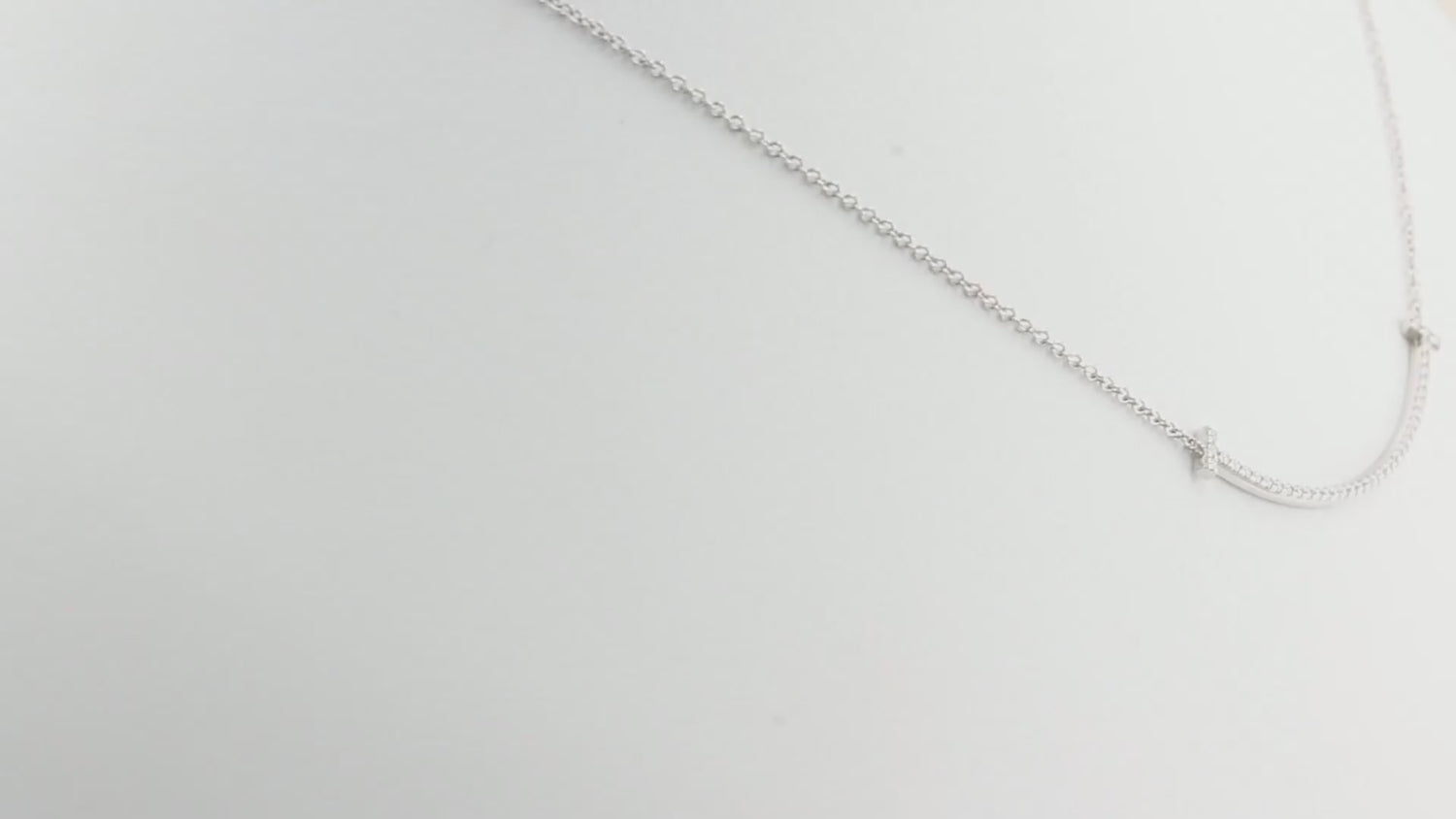 Tiffany T Diamond Smile Necklace
