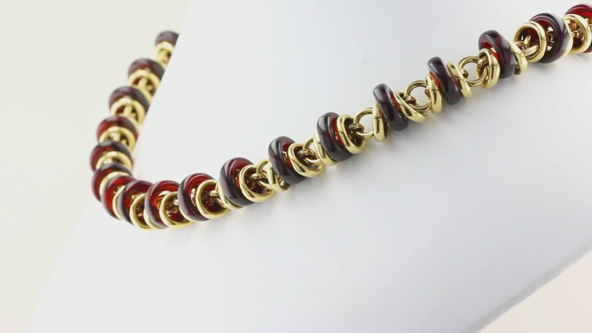 Pomellato Gem Set Rondelle Necklace Bracelet Set