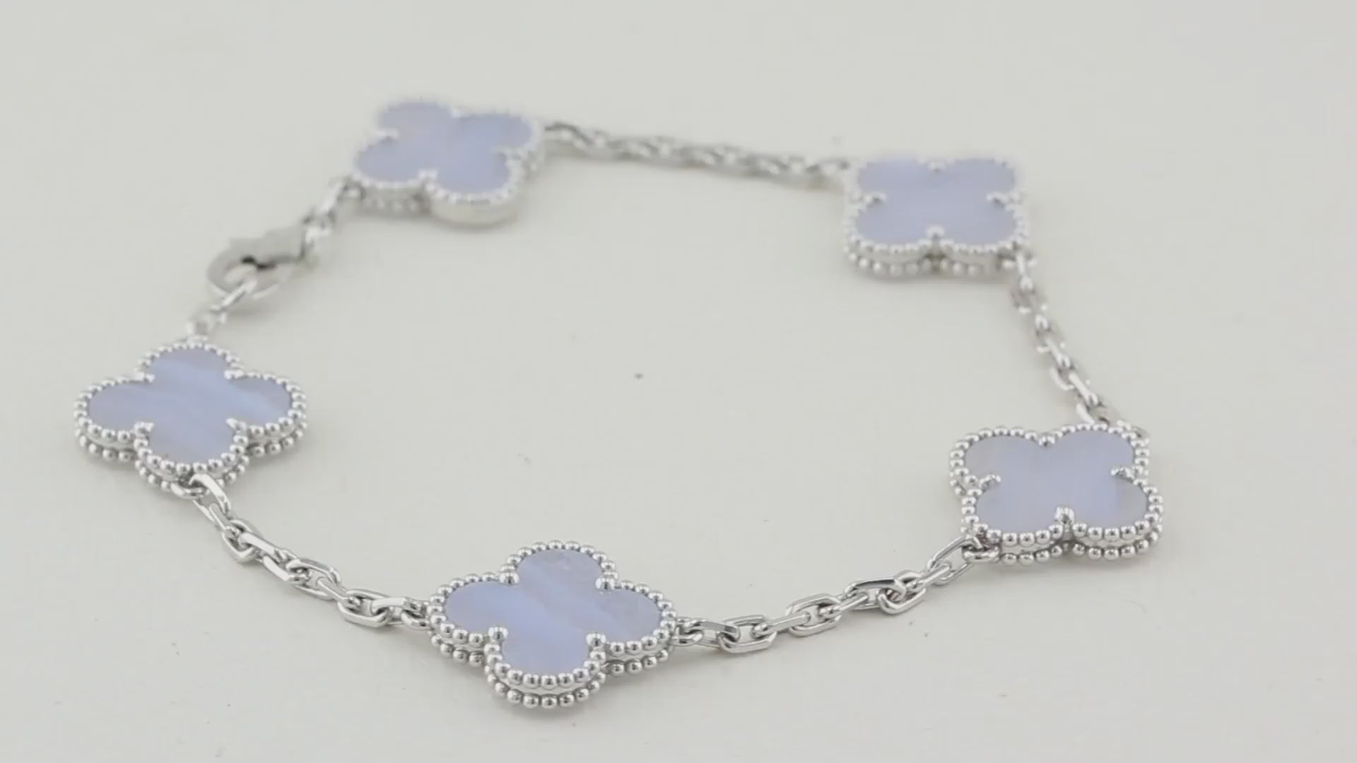 Van Cleef & Arpels Vintage Chalcedony Alhambra Bracelet