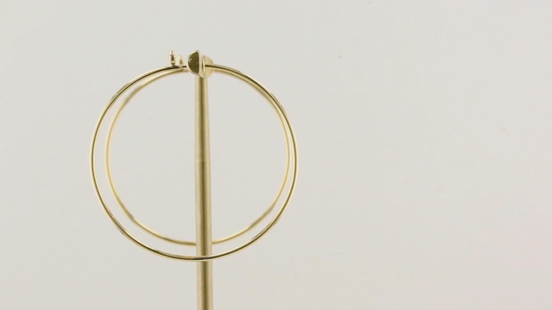 Tiffany Elsa Peretti Yellow Gold Diamond Hoop Earrings