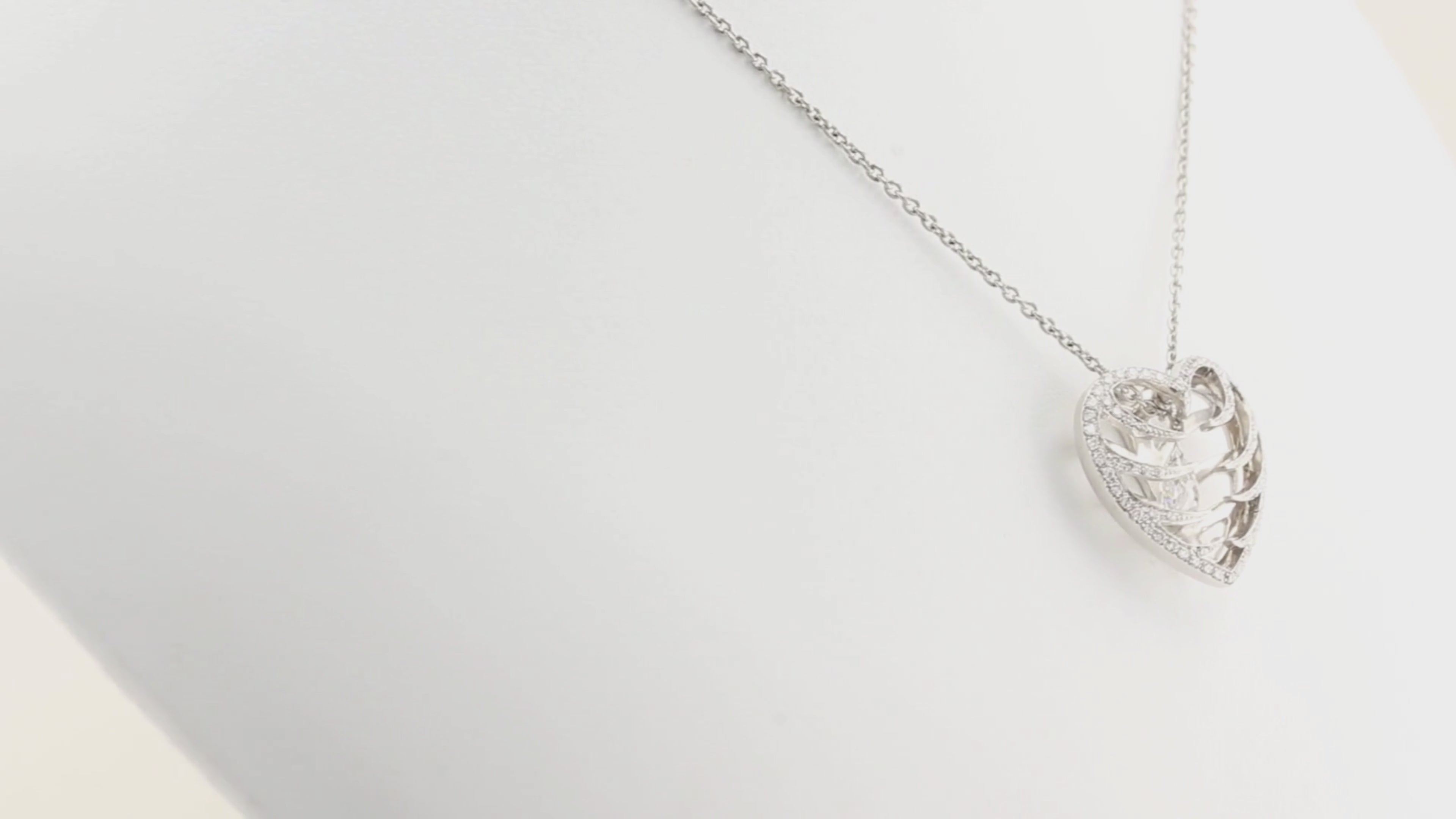 Wint & Kidd Diamond Heart Briolette Necklace