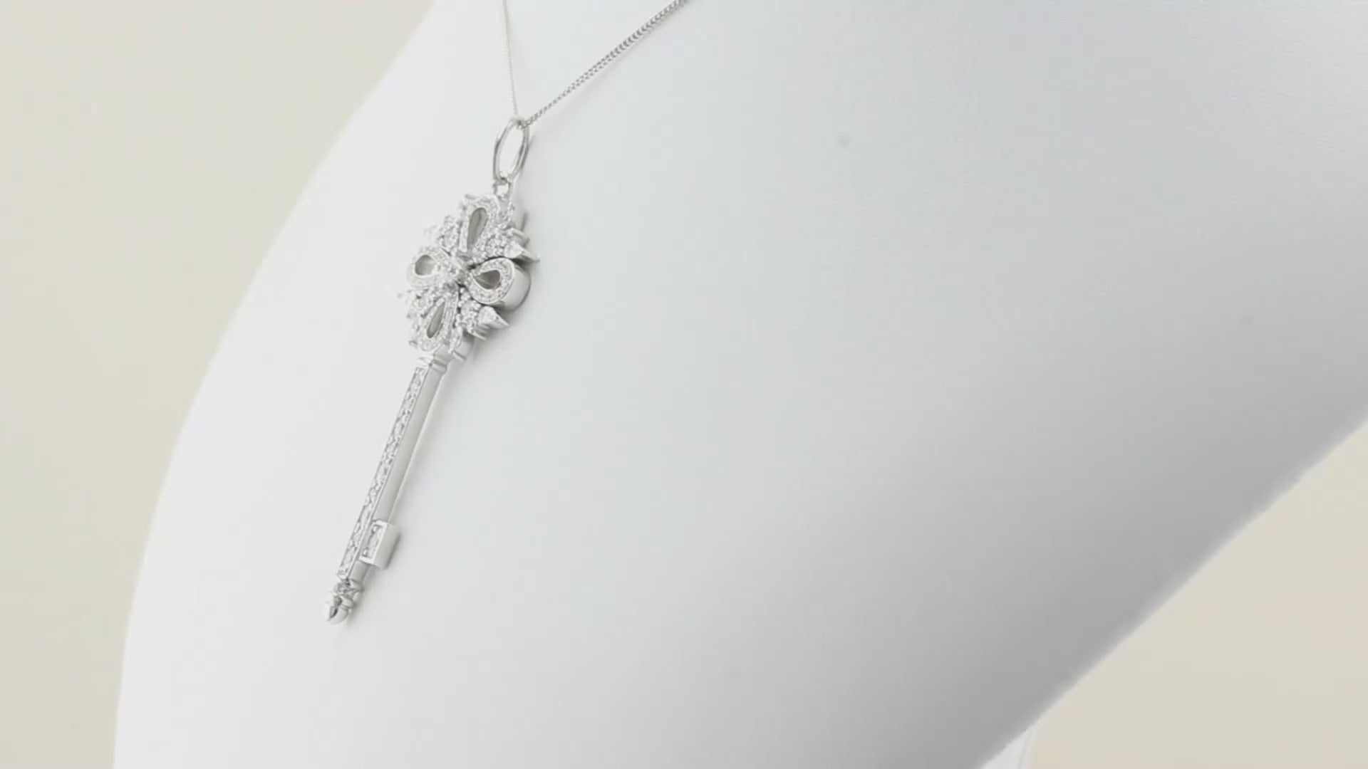 Tiffany Victoria Diamond Key Pendant