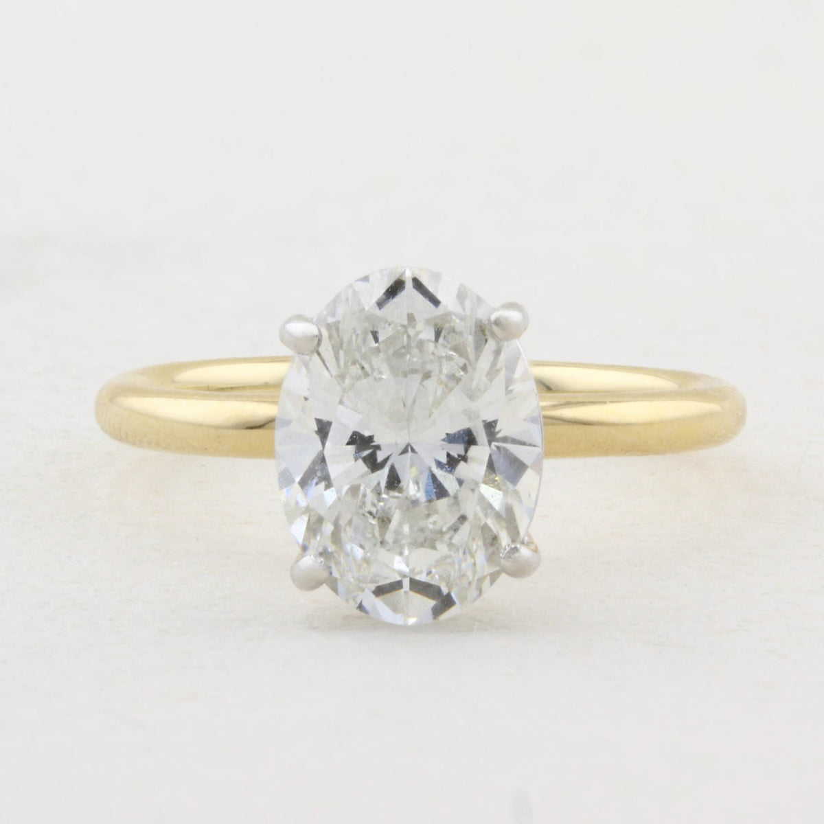 2.03ct Oval Diamond Solitaire Ring