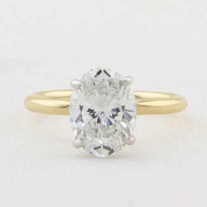 2.03ct Oval Diamond Solitaire Ring