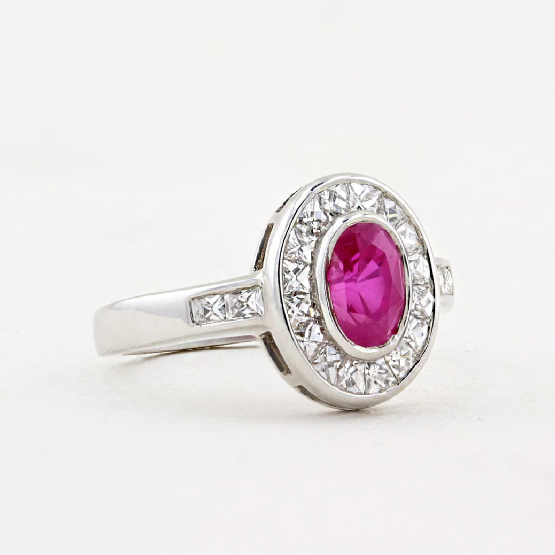No-Heat Burma Ruby &amp; Diamond Ring