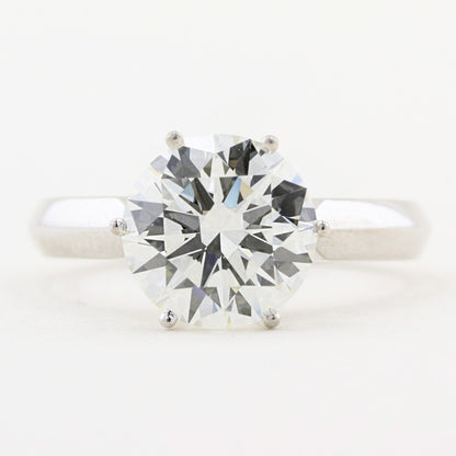 3.30ct Round Diamond Solitaire Ring