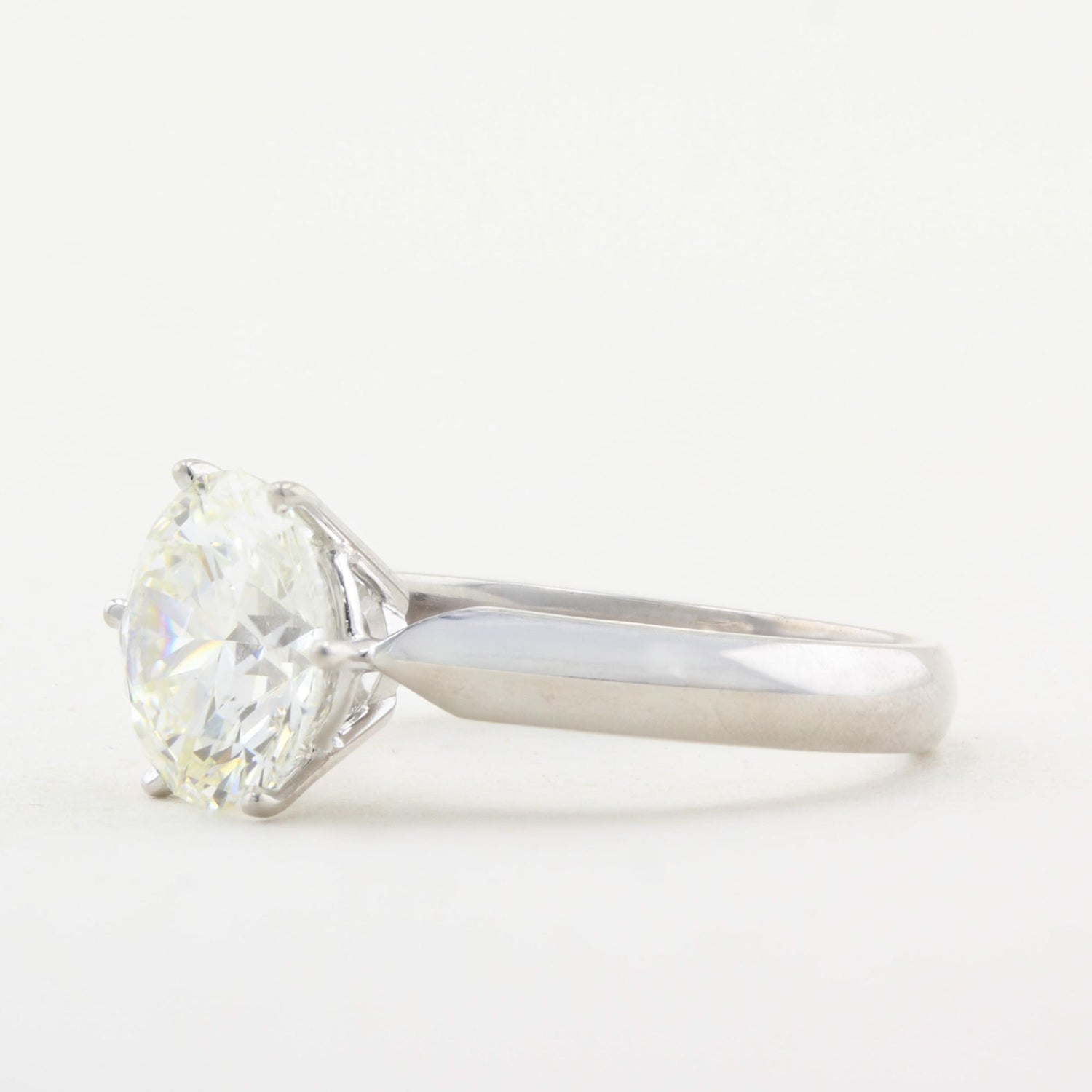 3.30ct Round Diamond Solitaire Ring