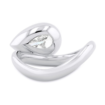 Amity Pear Shape Diamond Wave Ring