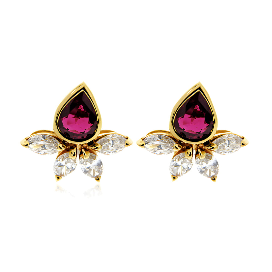 Amity Ruby and Diamond Earrings