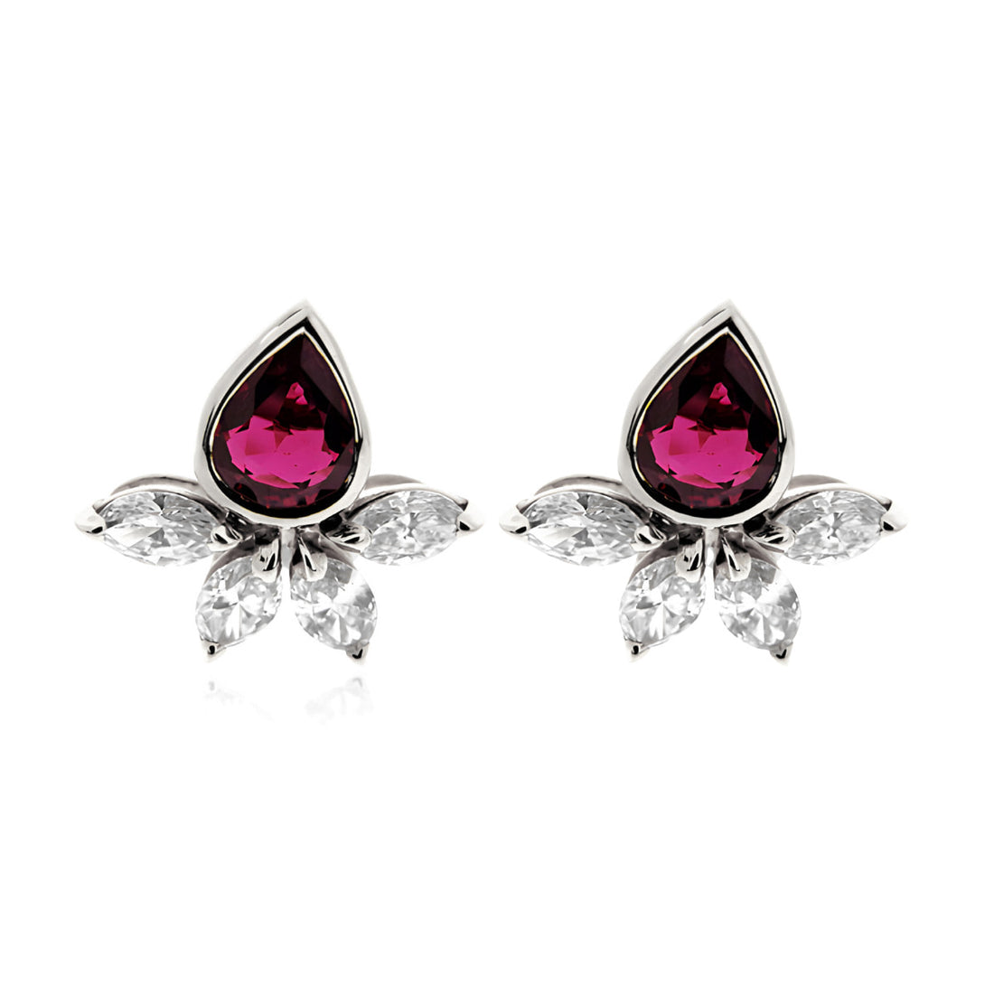 Amity Ruby and Diamond Earrings