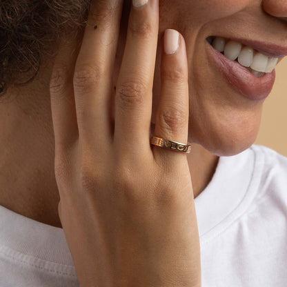 Bulgari Rose Gold and Diamond B.zero1 Ring