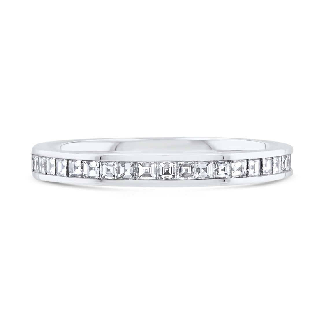 Carre Cut Diamond Eternity Ring