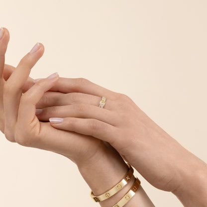 Cartier Diamond Paved Love Ring