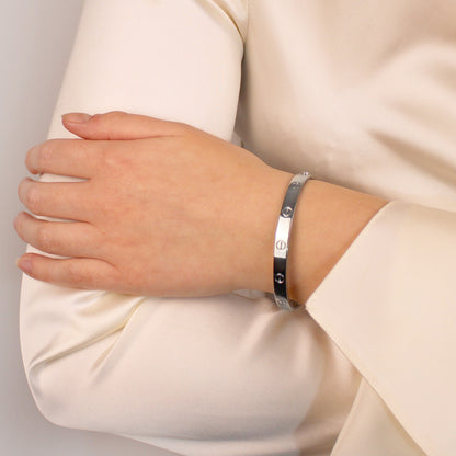 Cartier Platinum Love Bracelet - Size 17