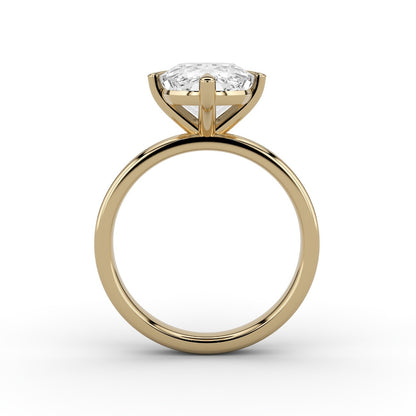 Compass Set Solitaire Ring