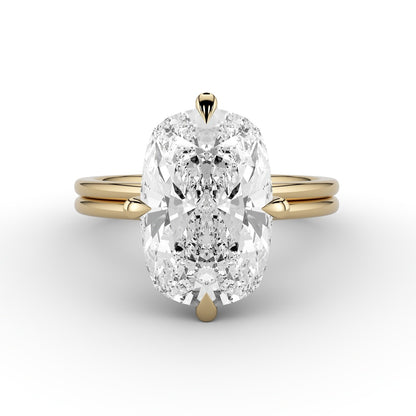 Compass Set Solitaire Ring