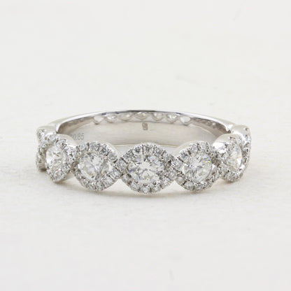 Brilliant Cut Diamond Twist Design Eternity Ring
