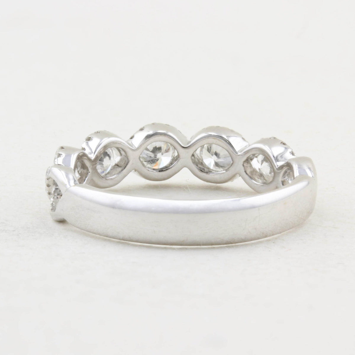 Brilliant Cut Diamond Twist Design Eternity Ring